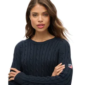 Großer Pullover mit Zopfmuster für Frauen Superdry image-4