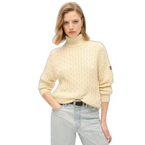 Jersey ample de punto con cuello redondo para mujer Superdry image-1