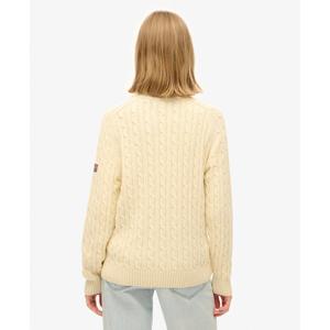 Jersey ample de punto con cuello redondo para mujer Superdry image-4