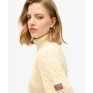 Jersey ample de punto con cuello redondo para mujer Superdry image-5