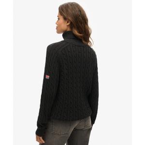 Jersey ample de punto con cuello redondo para mujer Superdry image-3