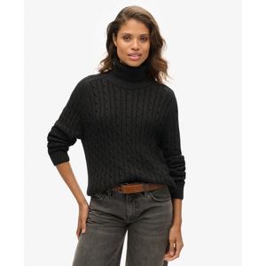 Jersey ample de punto con cuello redondo para mujer Superdry image-1