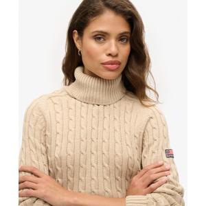 Jersey ample de punto con cuello redondo para mujer Superdry image-4