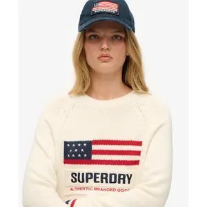 Women's crew-neck sweater Superdry Americana image-4