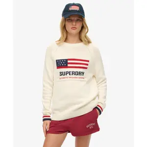 Women's crew-neck sweater Superdry Americana image-1