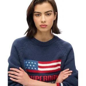 Women's crew-neck sweater Superdry Americana image-4