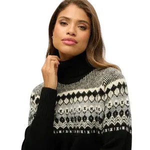 Women’s roll-neck jacquard jumper Superdry image-4