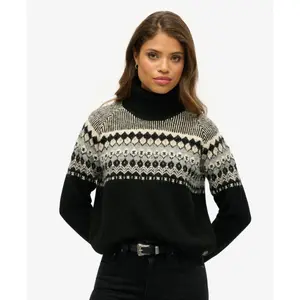 Women’s roll-neck jacquard jumper Superdry image-1
