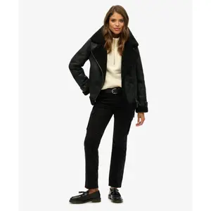 Jersey con cuello alto y cremallera para mujer Superdry image-4