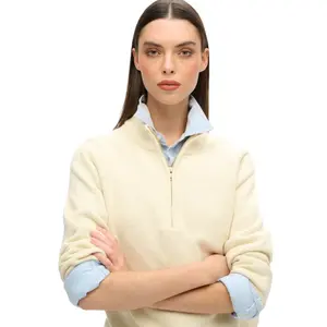 Klassischer Pulli mit Reißverschlusskragen aus Baumwolle für Frauen Superdry image-4