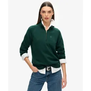 Klassischer Pulli mit Reißverschlusskragen aus Baumwolle für Frauen Superdry image-1