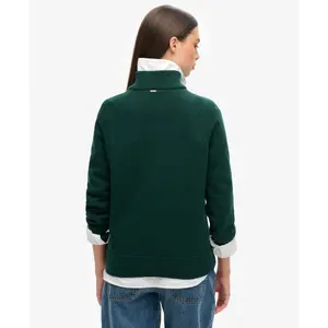 Klassischer Pulli mit Reißverschlusskragen aus Baumwolle für Frauen Superdry image-3