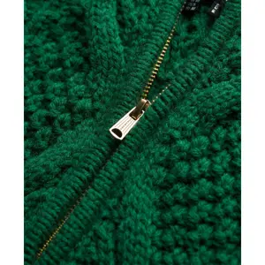 Maglione a collo alto femminile con zip a spirale Superdry Aran image-4