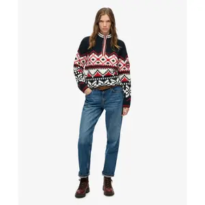 Halv damtröja Superdry Intarsia image-2