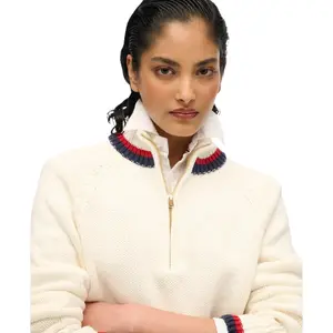 Dames fleece vest met rits en rand Superdry image-4