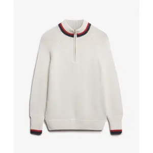 Dames fleece vest met rits en rand Superdry image-0