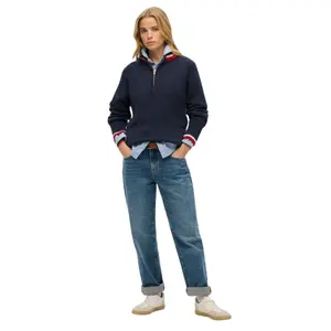 Maglione con zip e bordino donna Superdry image-2