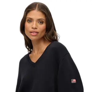 Oversized V-neck jumper for women Superdry image-5