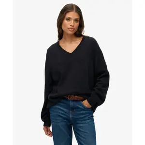 Oversized V-neck jumper for women Superdry image-2