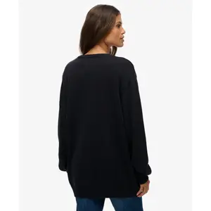 Oversized V-neck jumper for women Superdry image-3