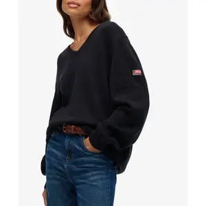 Oversized V-neck jumper for women Superdry image-4