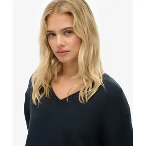 Pull oversized com decote em V para mulher Superdry image-4