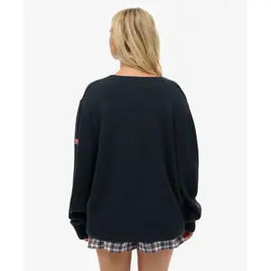 Pull oversized com decote em V para mulher Superdry image-3