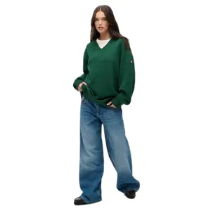 Oversized V-neck jumper for women Superdry image-1