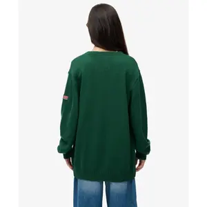 Oversized V-neck jumper for women Superdry image-4