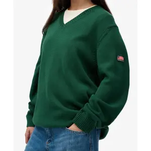 Oversized V-neck jumper for women Superdry image-3