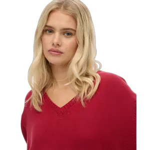 Oversized V-neck jumper for women Superdry image-0