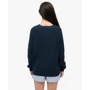 Pullover de malha canelada mulher Superdry image-4