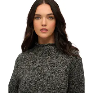 Jersey de cuello alto estilo años 90 para mujer Superdry image-4