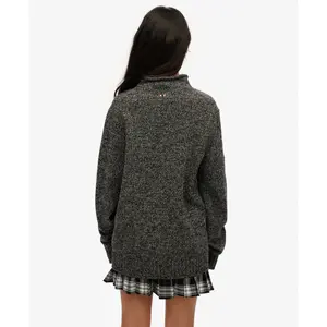 Jersey de cuello alto estilo años 90 para mujer Superdry image-3