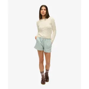 Pull à torsades fines essentials col rond femme Superdry image-2