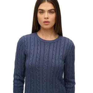 Fine twist cable knit jumper essential round neck women Superdry image-4