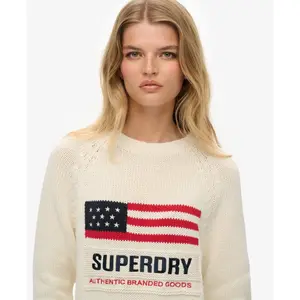 Pullover mit Rundhalsausschnitt Damen Superdry Americana image-4