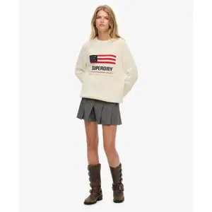 Pullover mit Rundhalsausschnitt Damen Superdry Americana image-1