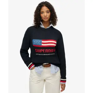Pullover mit Rundhalsausschnitt Damen Superdry Americana image-1