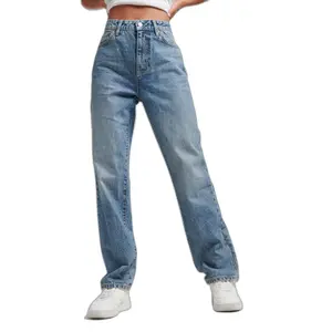 Calças de mulher rectas Superdry image-1