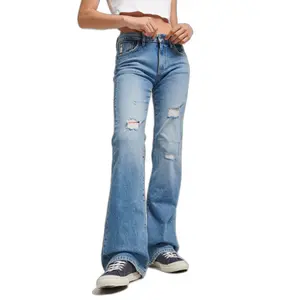 Ausgestellte Slim-Fit-Jeans mit halbhoher Taille Damen Superdry image-1