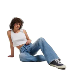 Ausgestellte Slim-Fit-Jeans mit halbhoher Taille Damen Superdry image-3