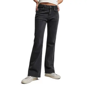 Women's mid-rise flared slim jeans Superdry image-1
