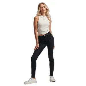 Jeans skinny donna a vita media in cotone bio Superdry Vintage image-4