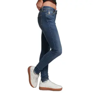 Jeans skinny donna a vita media in cotone bio Superdry Vintage image-3