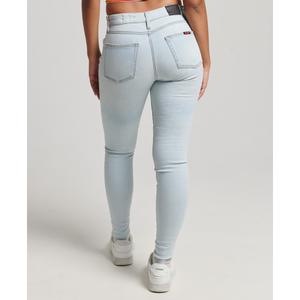 Jeans donna in cotone biologico a vita media Superdry Skinny Vintage image-1