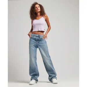 Jeans damska bawełna organiczna broadcloth Superdry image-1