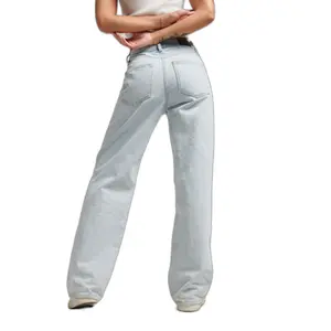 Damskie jeansy z bawełny organicznej z szeroką nogawką Superdry image-2