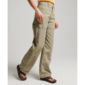 Women's loose-fit organic cotton carpenter trousers Superdry Vintage image-2