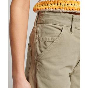 Women's loose-fit organic cotton carpenter trousers Superdry Vintage image-6